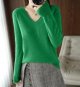 Womens Solid Lightweight Sweaters Casual Long Sleeve V Neck Sweatshirts Basic Daily Sport Pullover Tops Fall Outfits