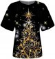 Women's Cute Christmas Printed Round Neck Short Sleeve Tops Short Sleeve T Shirts Plus Size Running Clothes