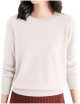 Women's Casual Crew Neck Solid Color Pullover Sweater Fitted Pullover Sweater