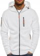 Mens Hooded Sweater Coat With Solid Color Zipper Pocket In Autumn And Winter Fall Sweatshirts