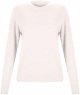 Women's Casual Crew Neck Solid Color Pullover Sweater Fitted Pullover Sweater