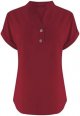 Women's Short Sleeve Tops Womens Button Down Linen Shirt V Neck Shirts Comfy Tops Summer Casual Dressy Tunic Top