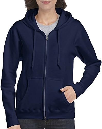 Womens Full Zip Hooded Sweatshirt