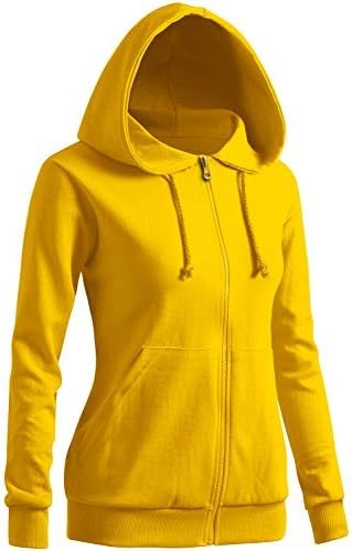 Women's Casual Zip-up Hoodie Basic Long Sleeve Hoodie